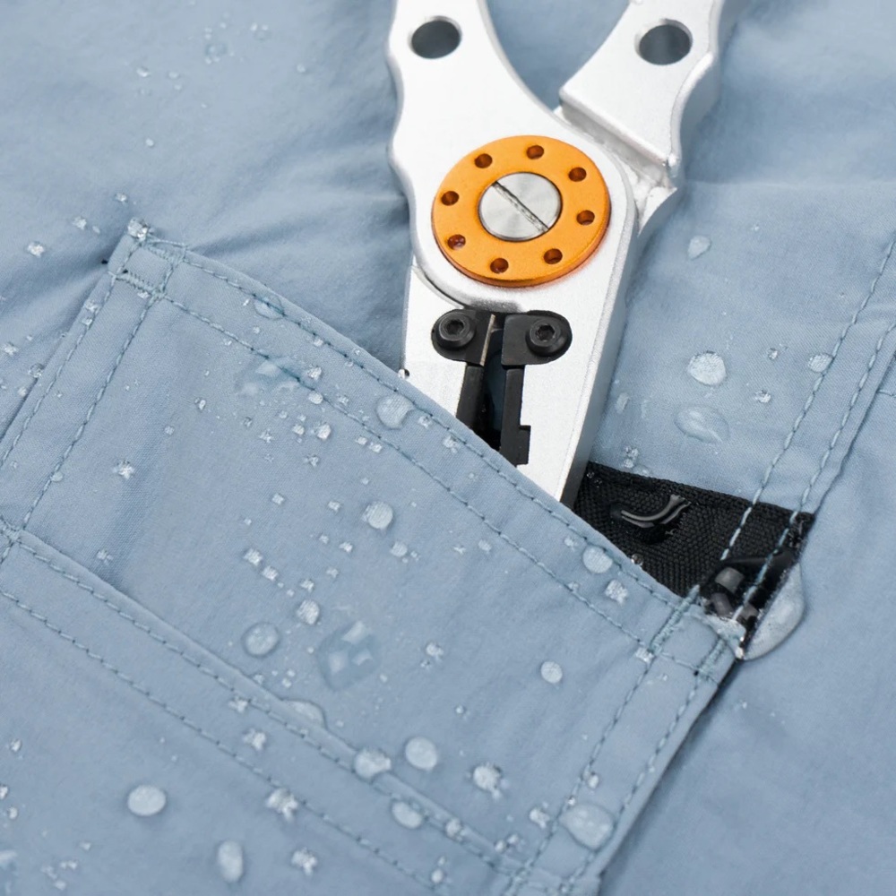 Pelagic® 𓆝 Traverse 21” Outseam Water Repellant Fishing Shorts 𓆝 Slate Blue 38 - Picture 3 of 16